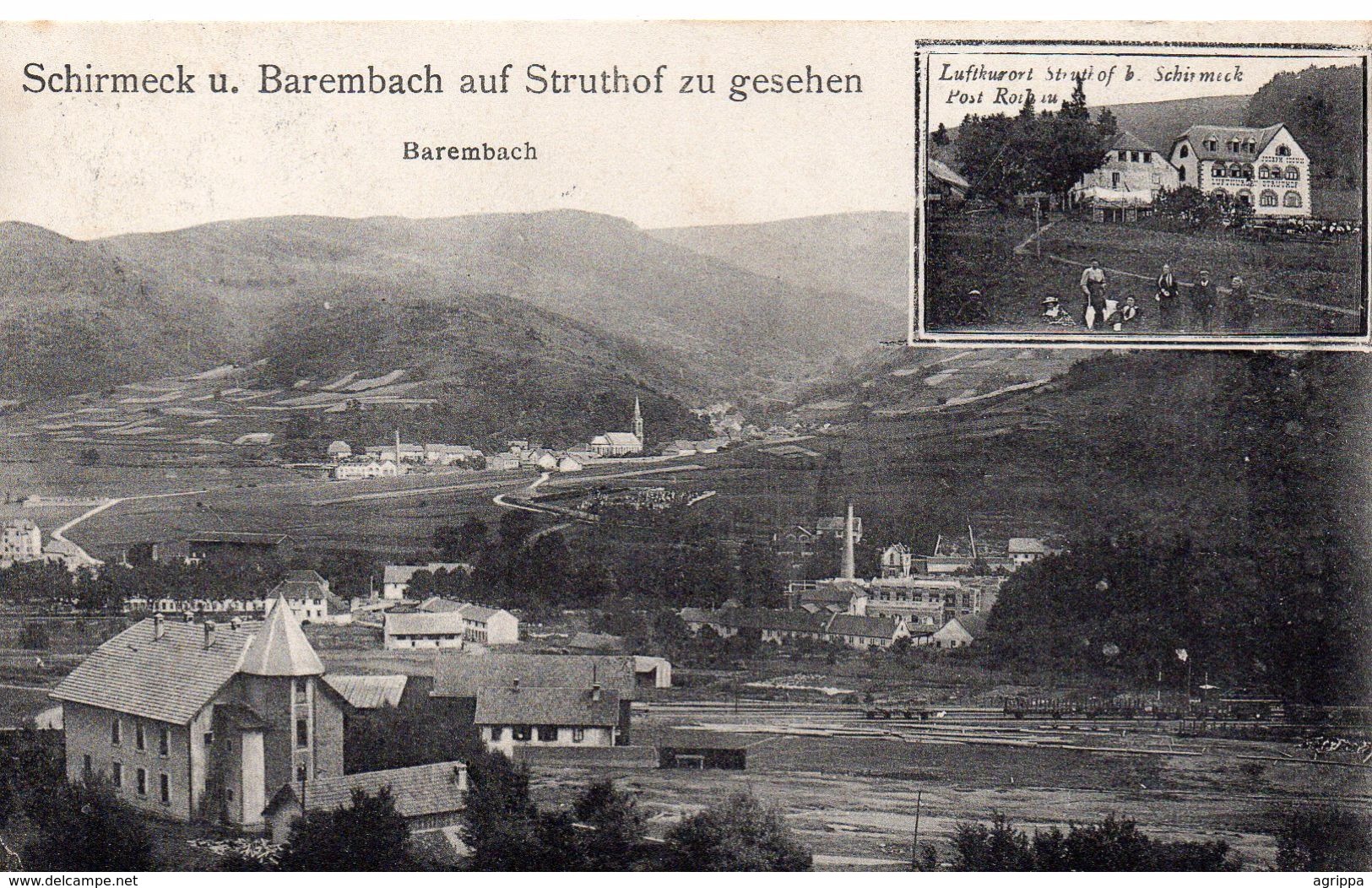 Schirmeck U. Barembach Auf Struthof Zu Gesehen - Schirmeck