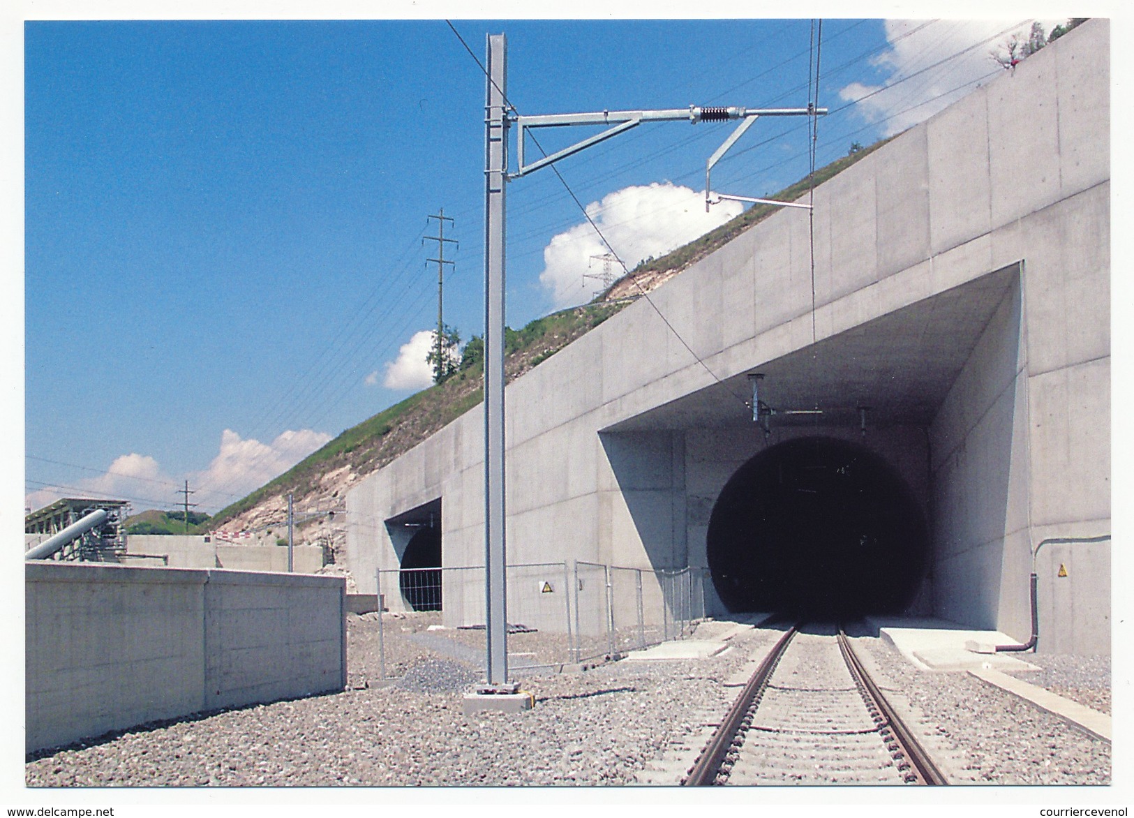 SUISSE - 4 ENTIERS POSTAUX (CP) - Tunnel de base du Lötsberg - Neufs et oblitérés Jour d'émission 6 Mars 2007