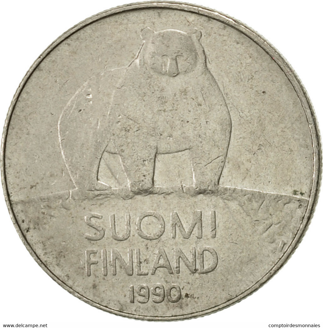 Monnaie, Finlande, 50 Penniä, 1990, TTB, Copper-nickel, KM:66 - Finlande