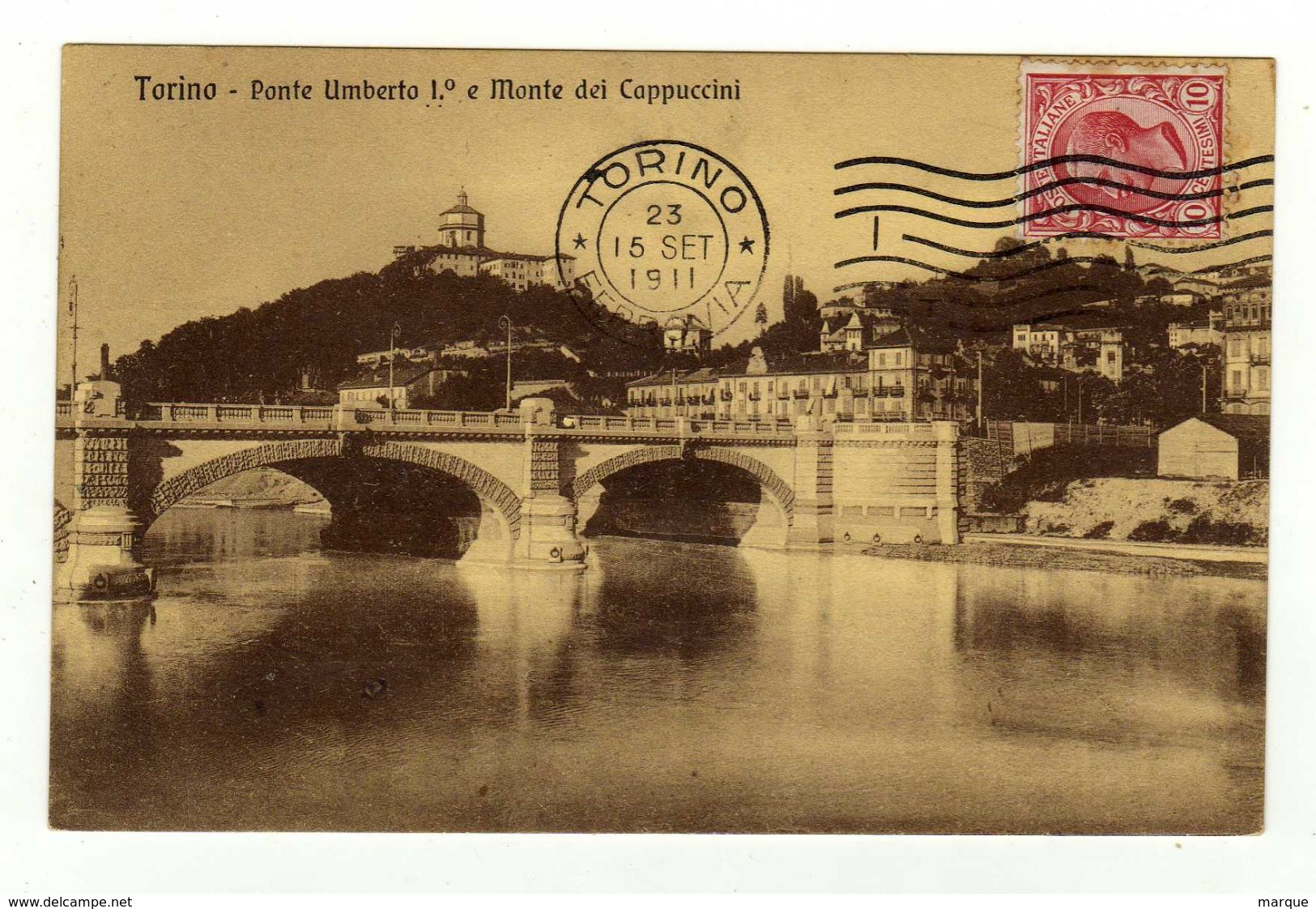 Cpa N° 4107 TORINO Ponte Umberto I° E Monte Dei Cappuccini - Bruggen