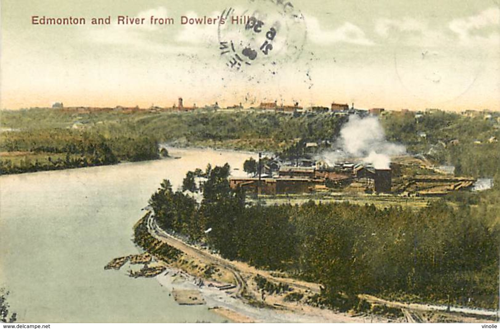 A-17-8774 :  EDMONTON  ANS RIVER FROM DOWLER'S HILL - Edmonton