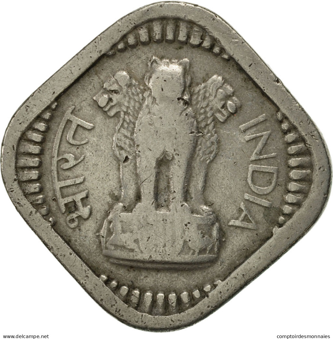Monnaie, INDIA-REPUBLIC, 5 Naye Paise, 1962, TTB, Copper-nickel, KM:16 - Inde