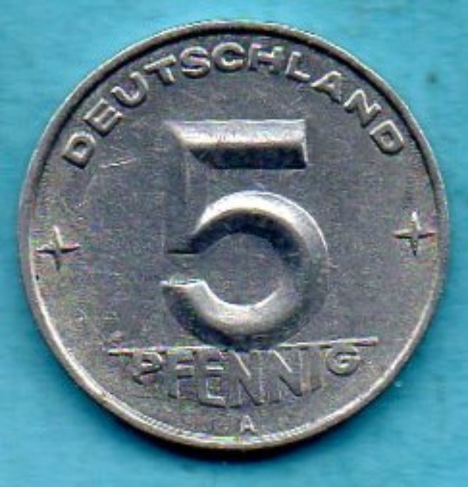 C1/ ALLEMAGNE EST / DDR / RDA  5 Pfennig  1952 A  KM#6 - 5 Pfennig