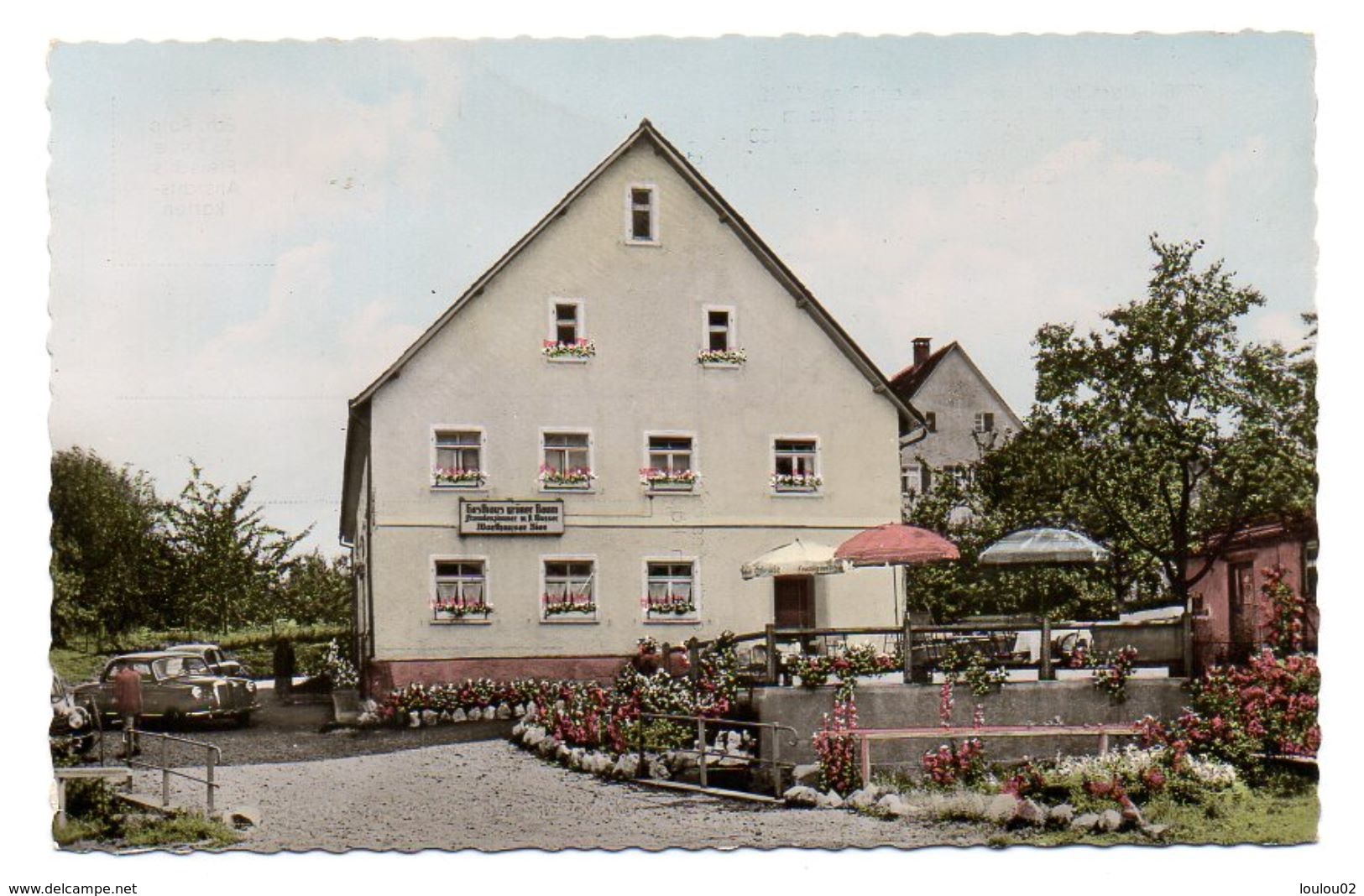 ALLEMAGNE - HOCHDORF KREIS BIBERACH / RISS / WURTT - Gasthaus U Pension Grunen Baum - Familie MILLER - Bord Dentele - Biberach