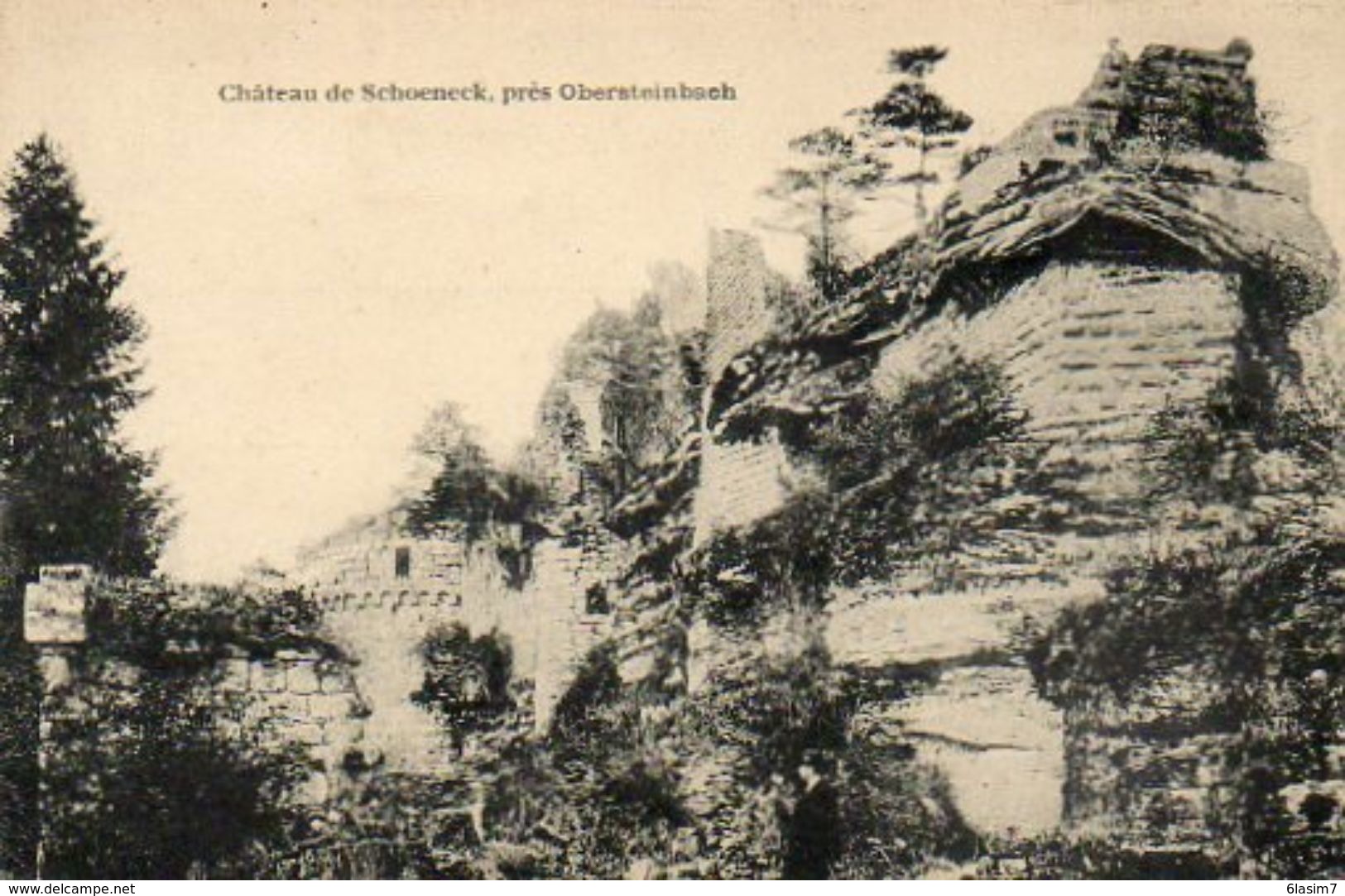 CPA - Environs De OBERSTEINBACH (67) - Aspect Du Château De Schoeneck Au Début Du Siècle - Altri & Non Classificati