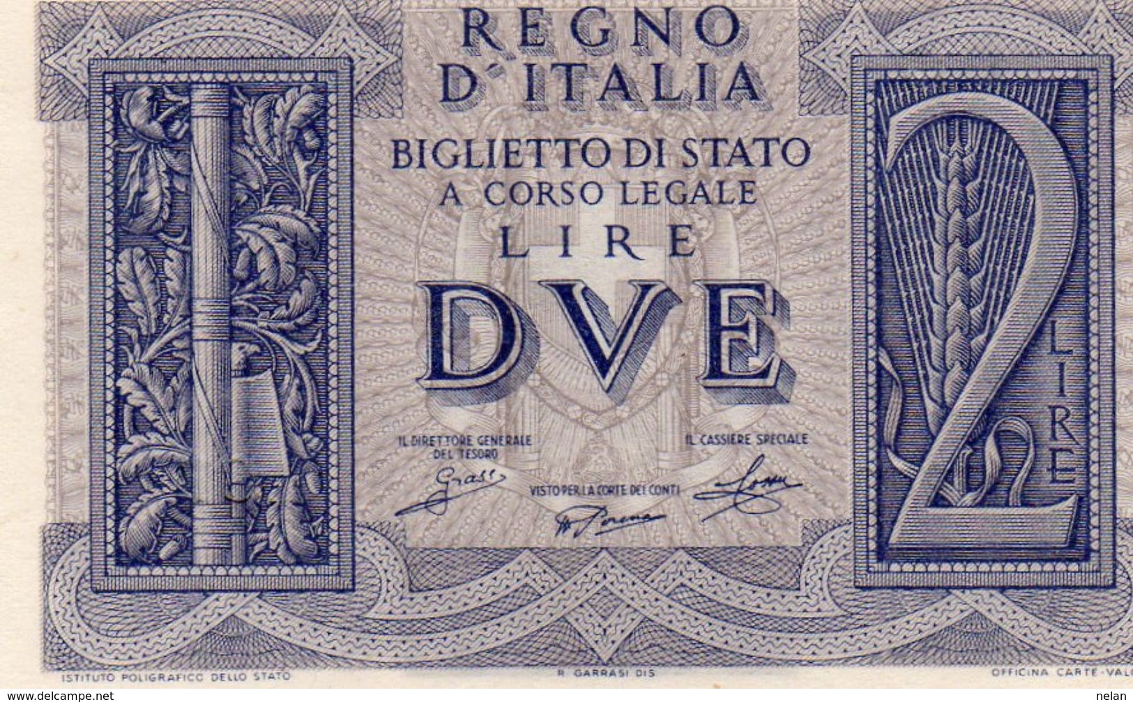 ITALIA-BANCONOTA REGNO-2 LIRE -1939 P-27-UNC - Regno D'Italia – 2 Lire