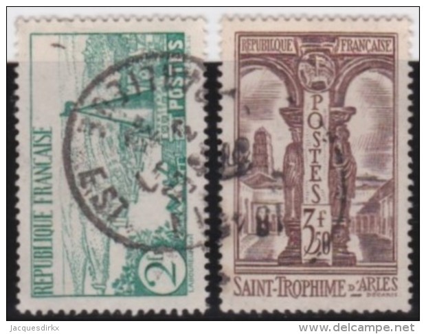 France   .    Yvert      .      301/302     .         O   .         Oblitéré - Usados