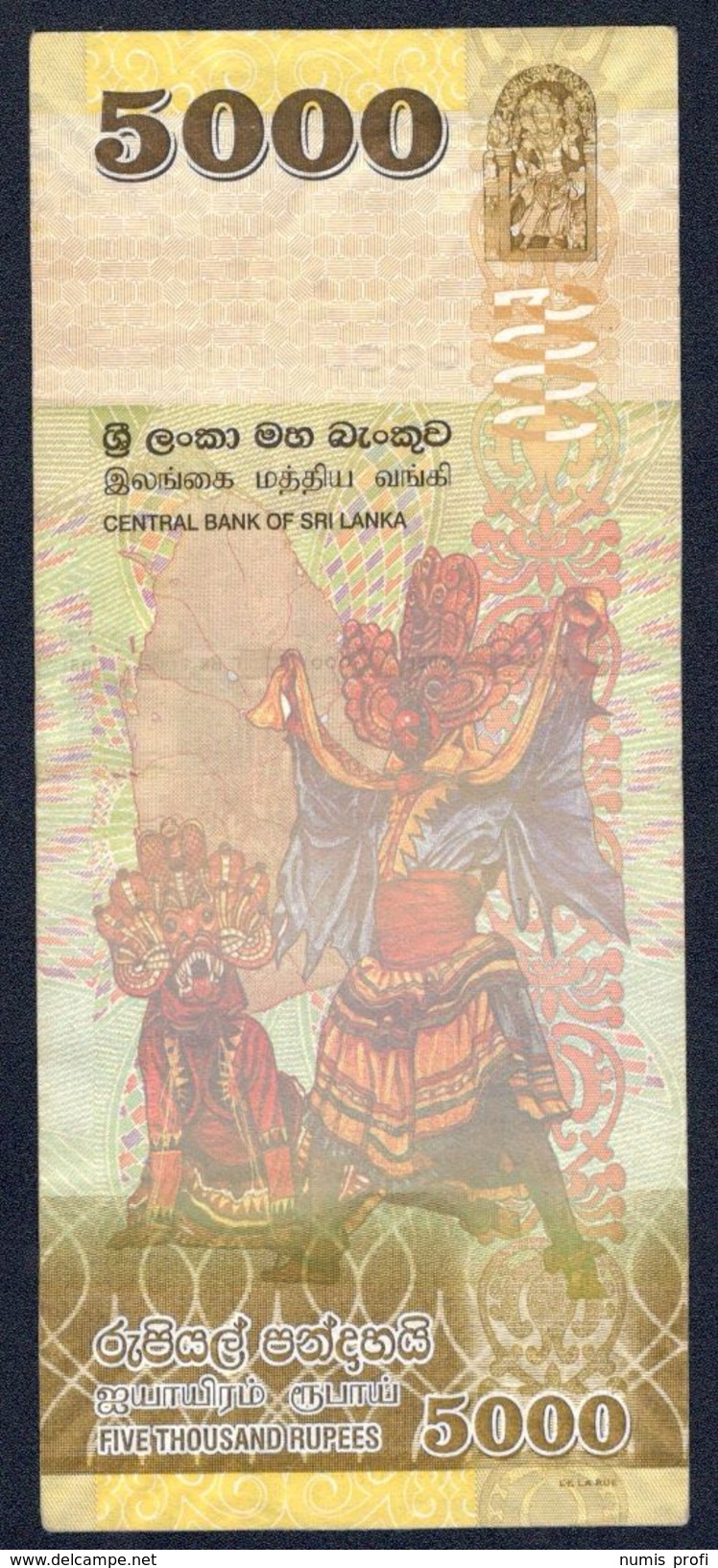 Sri Lanka - 5000 Rupees 2010 P128a - Sri Lanka