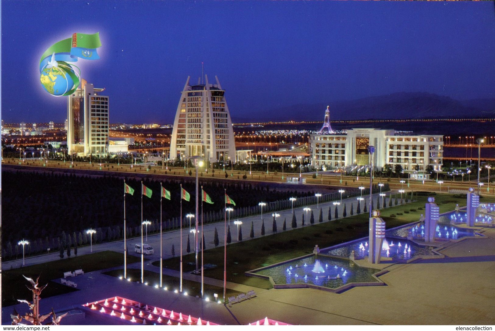 Modern Asgabat Ashkhabad Ashgabat Turkmenistan Central Asia Turkestan Architecture Great Size 20-14 Sm. - Turkmenistan