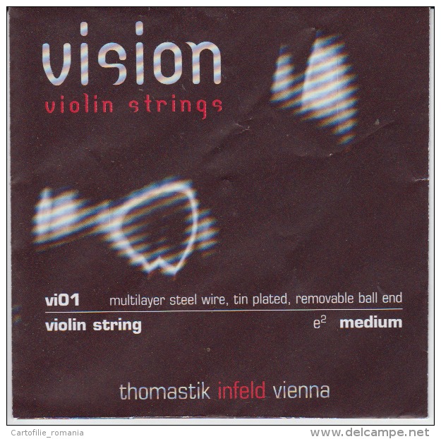 Wien Vienna Thomastik Violin Strings Envelope Label Empty - Toebehoren En Hoezen