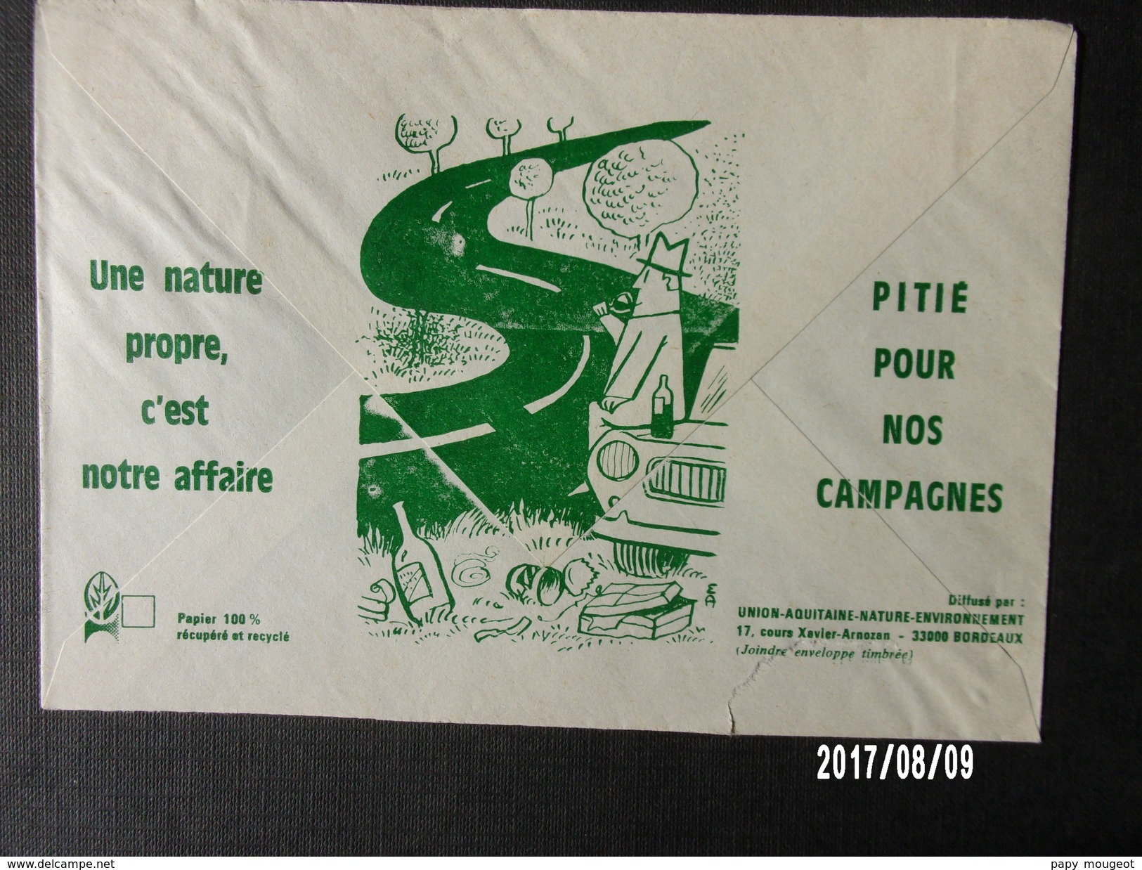 Enveloppe écologique 1979 - Enveloppes Repiquages (avant 1995)