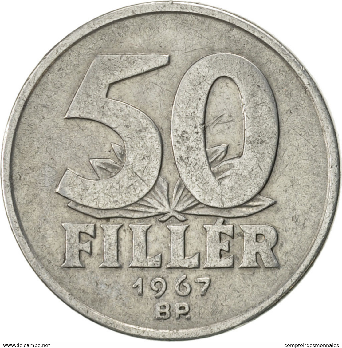 Monnaie, Hongrie, 50 Fillér, 1967, Budapest, TTB+, Aluminium, KM:574 - Hongrie