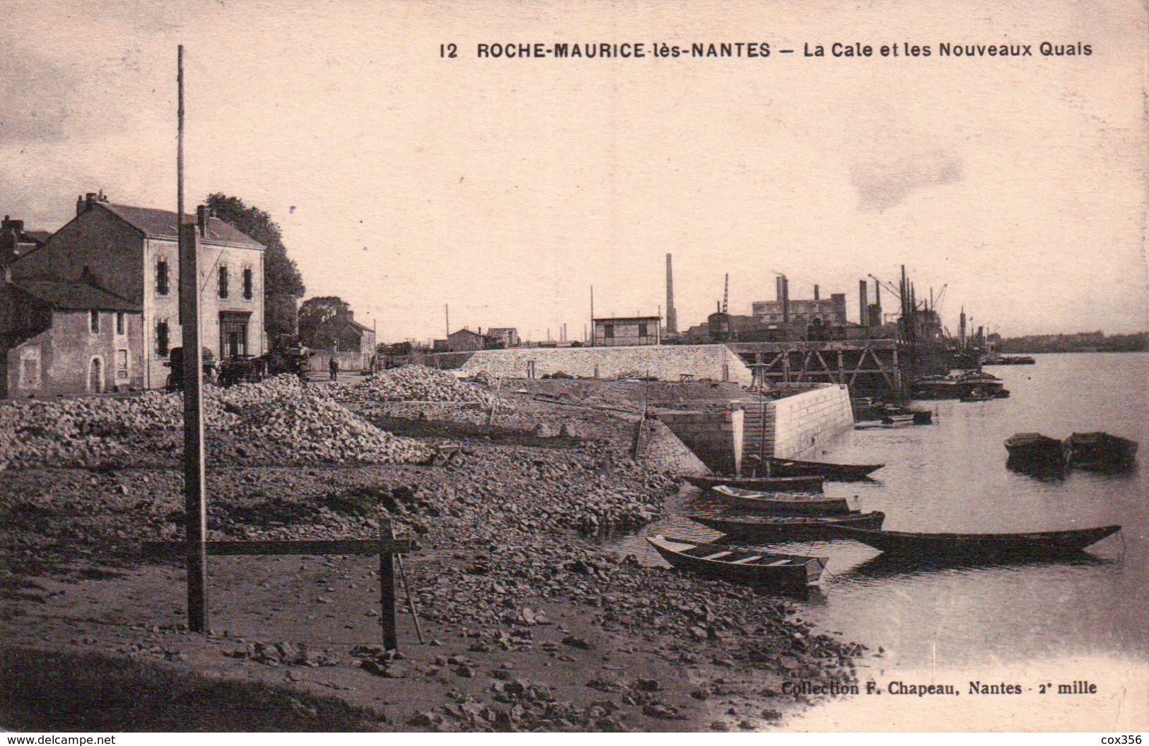 CPA 44 ROCHE MAURICE Lès NANTES La Cale Et Les Nouveaux Quais - Nantes