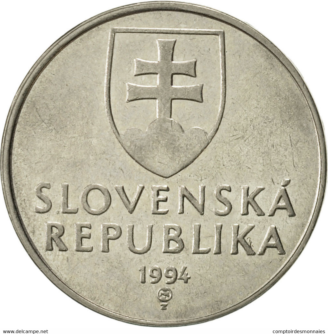 Monnaie, Slovaquie, 2 Koruna, 1994, SUP, Nickel Plated Steel, KM:13 - Slovakia