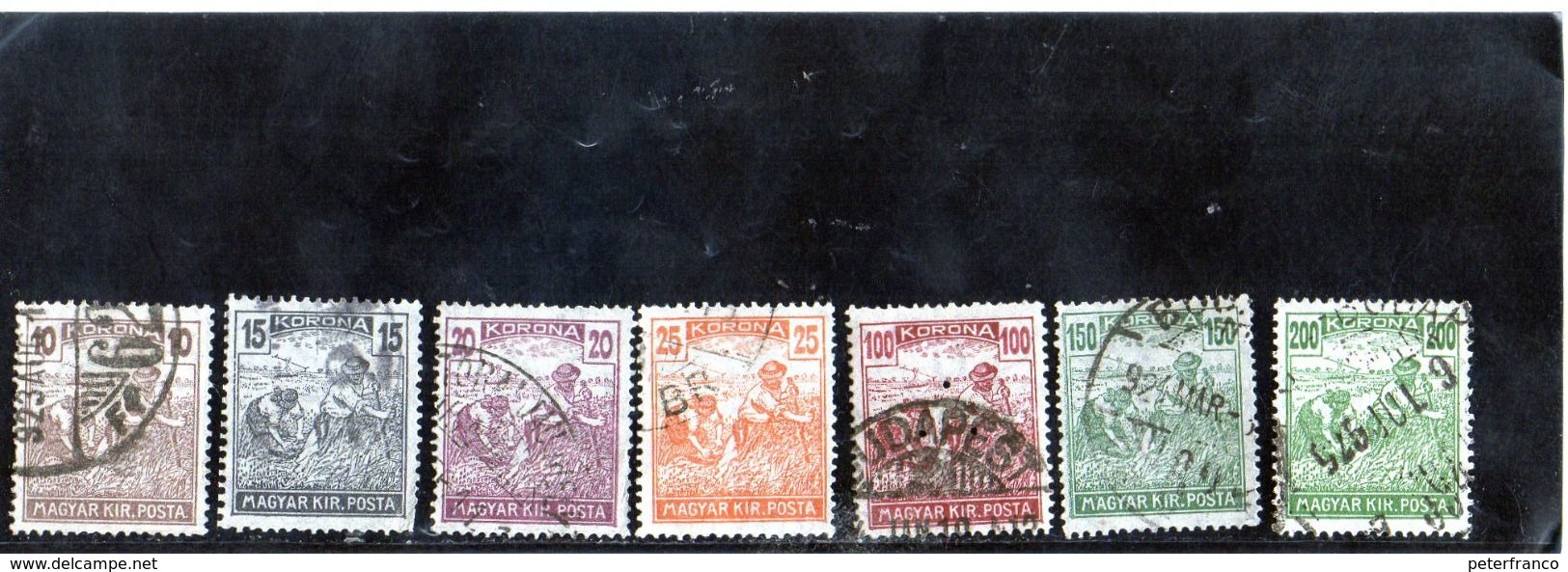 B -  1923 Ungheria - Mietitori - Used Stamps