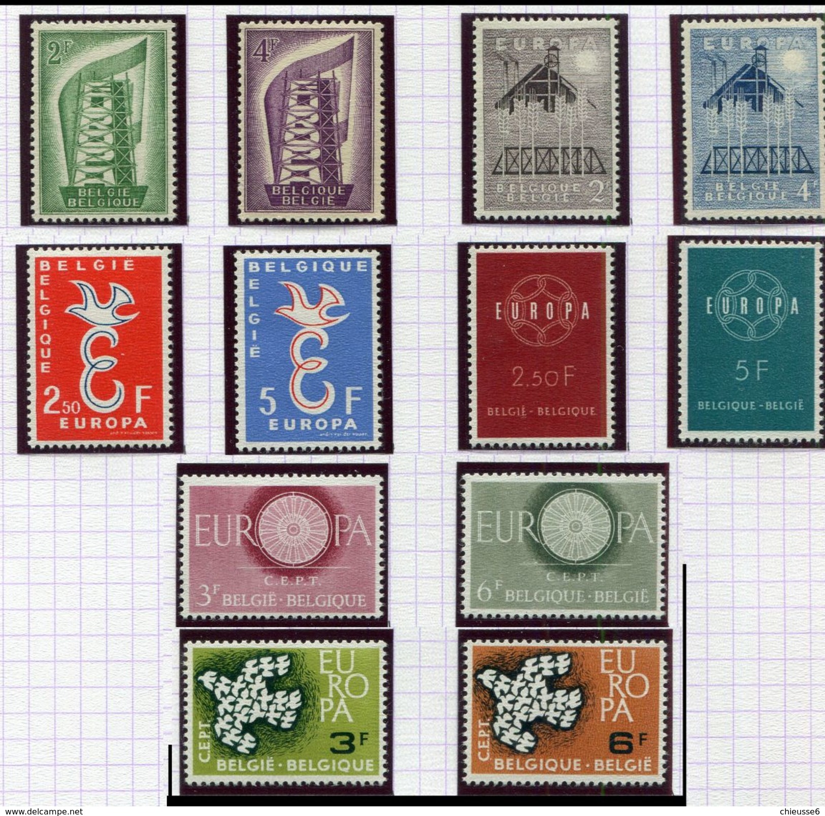 Belgique CM - Brugges - 1951-1960