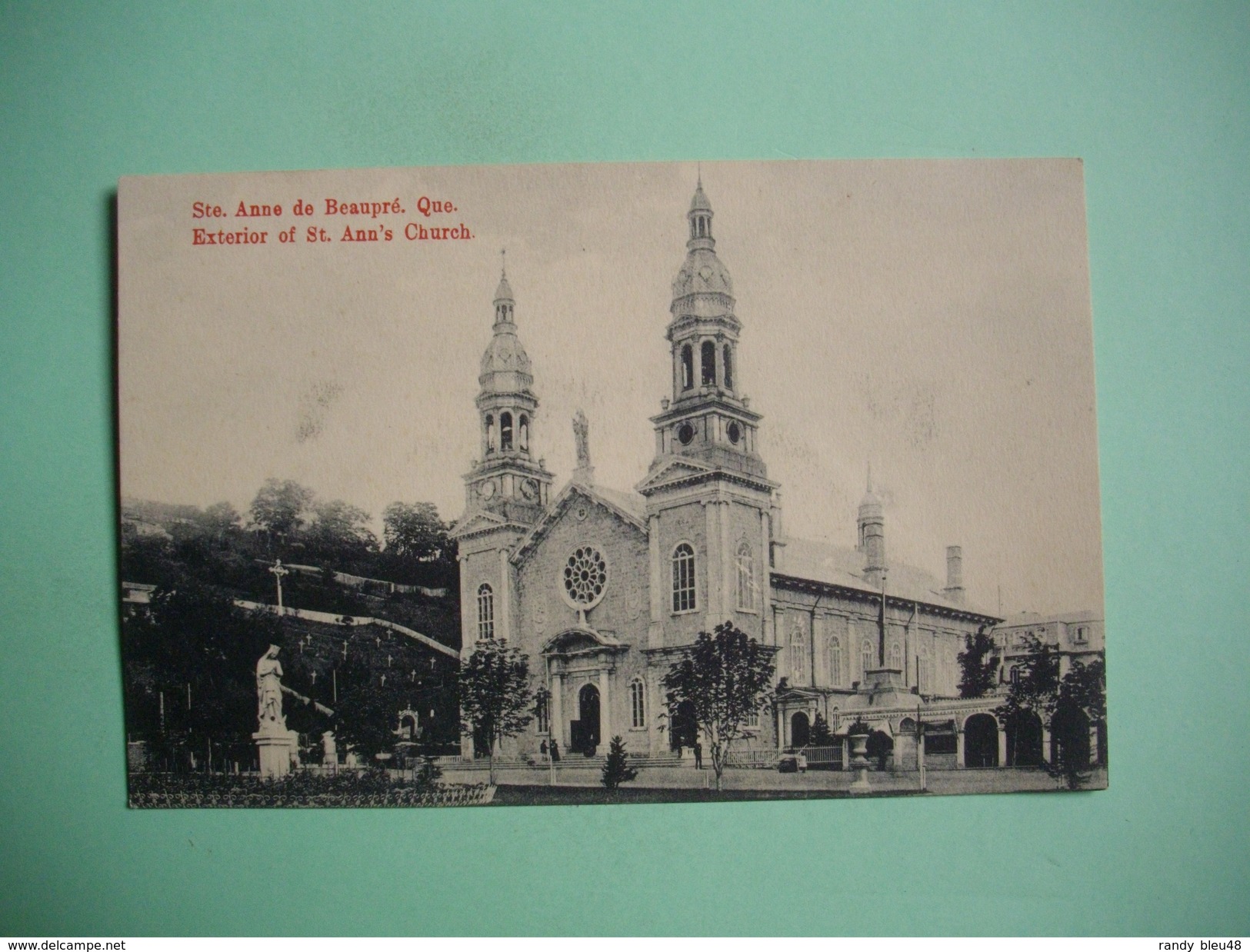 STE ANNE DE BEAUPRE  -  QUEBEC  -  Extérieur Of St An's Church.  CANADA - Ste. Anne De Beaupré