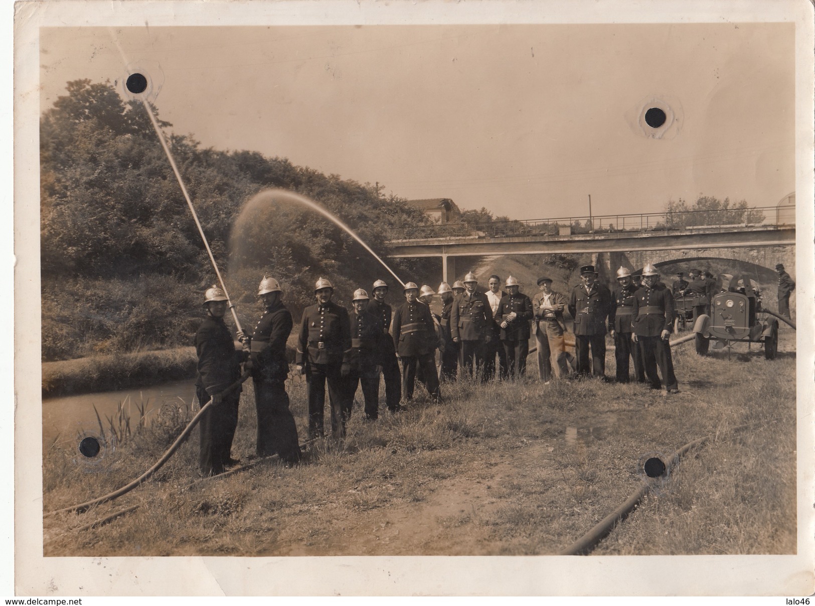 VILLEPINTE  - Sapeurs-Pompiers  Només Au Verso - Photo Format 22 X 18 - - Villepinte