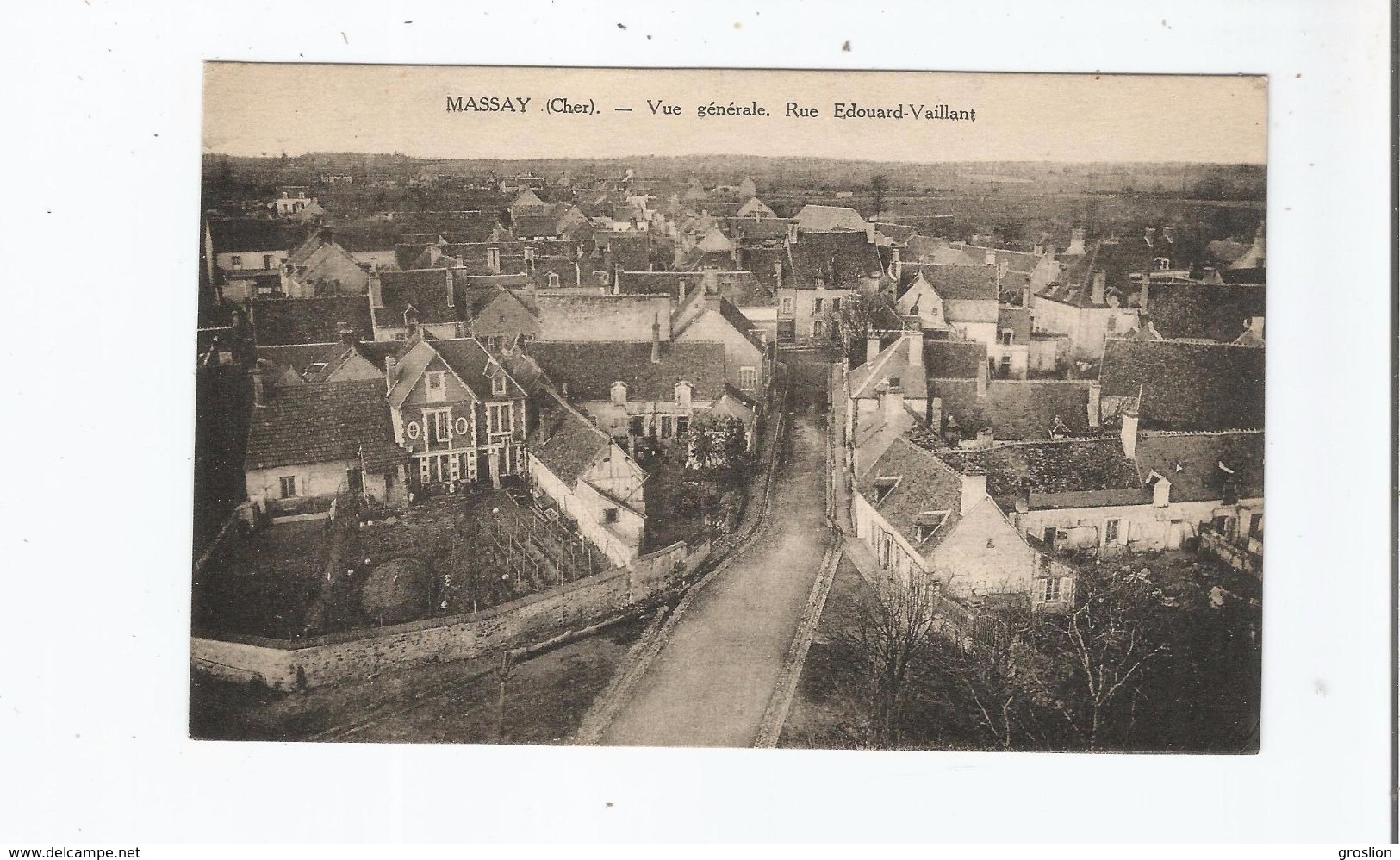 MASSAY (CHER) VUE GENERALE RUE EDOUARD VAILLANT - Massay