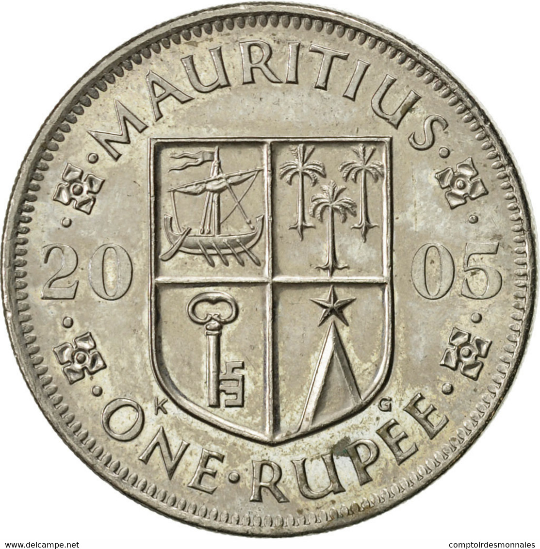 Monnaie, Mauritius, Rupee, 2005, SUP, Copper-nickel, KM:55 - Mauritius