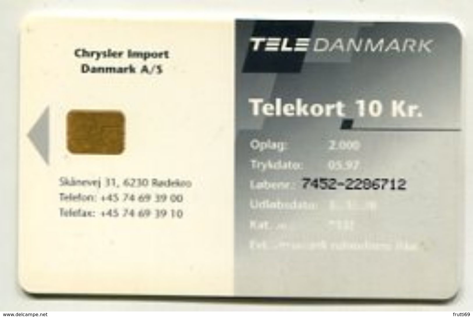 TK 24886 DENMARK - Chip P135 Chrysler Import 2 000 Ex. - MINT (?) - Denmark