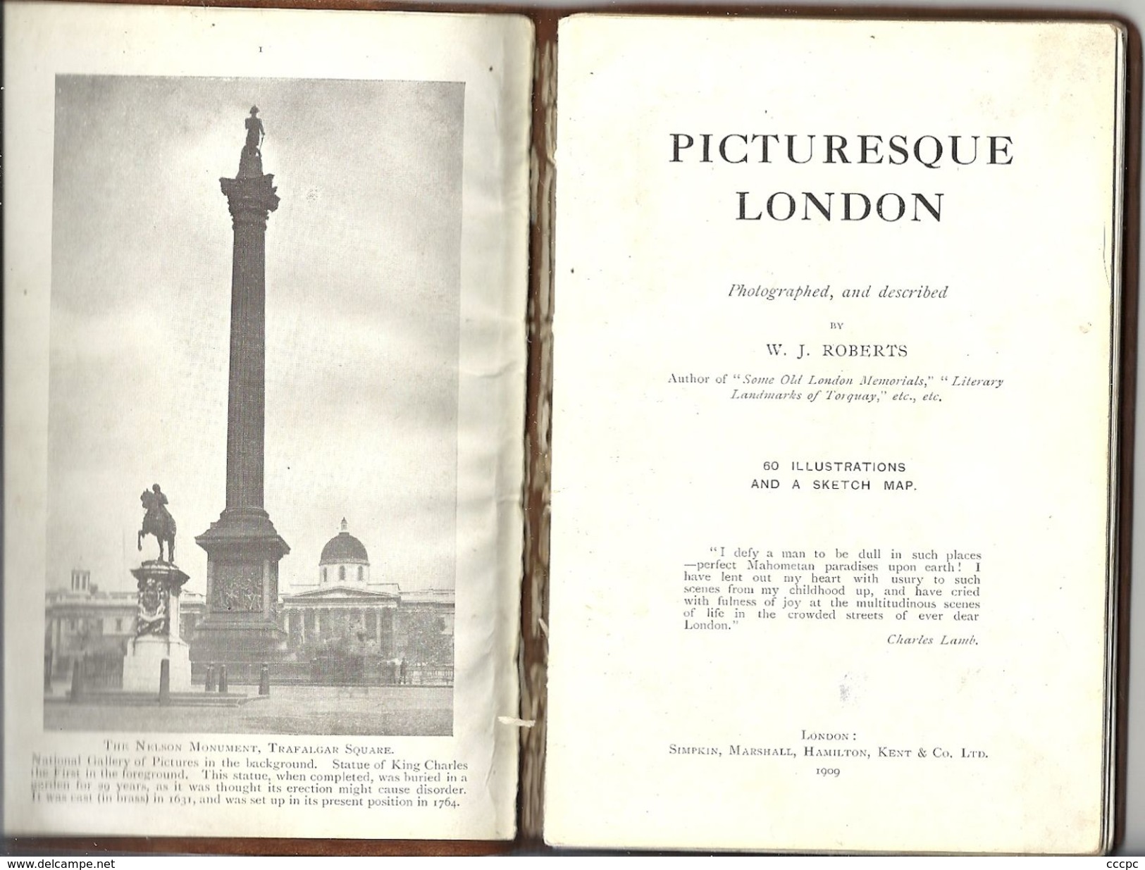 Livre Picturesque London 1909 60 Illustrations - Photography