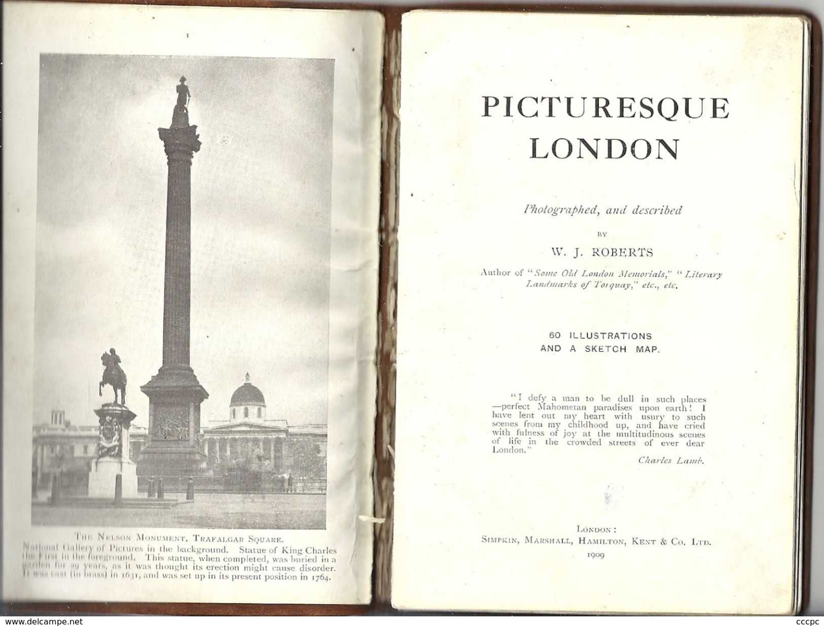 Livre Picturesque London 1909 60 Illustrations - Photographie