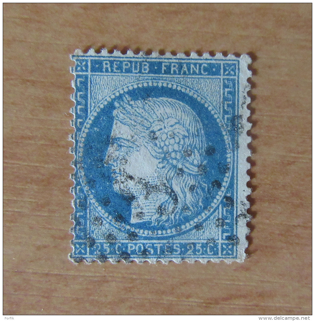 Timbre France N°60C Cérès 25c - GC 3 Ablon - 1871-1875 Cérès