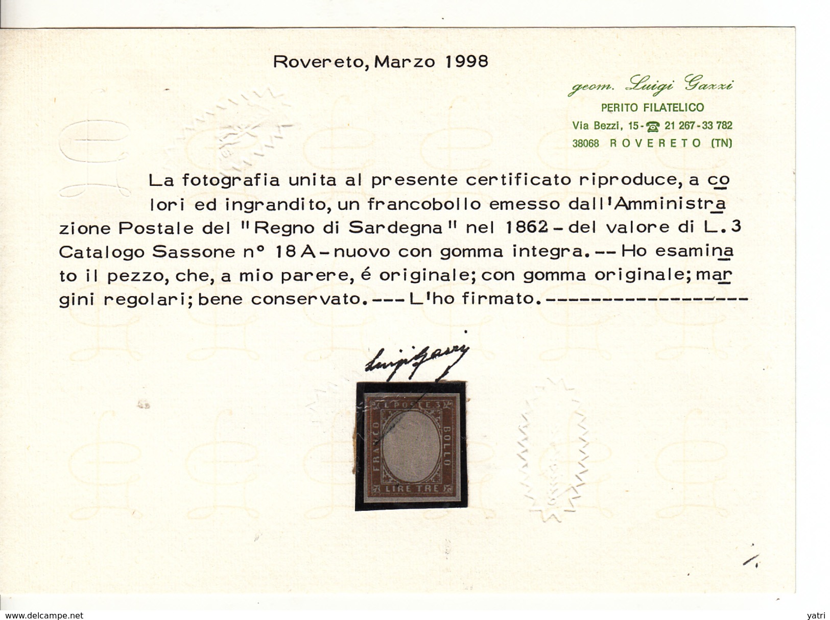 Sardegna - 3 Lire ** MNH - Sardegna