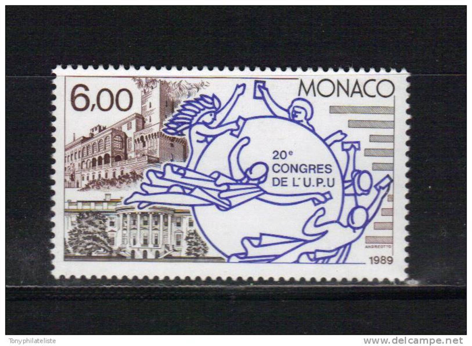 Monaco Timbres De 1989  Neufs** N°1702 - Nuovi