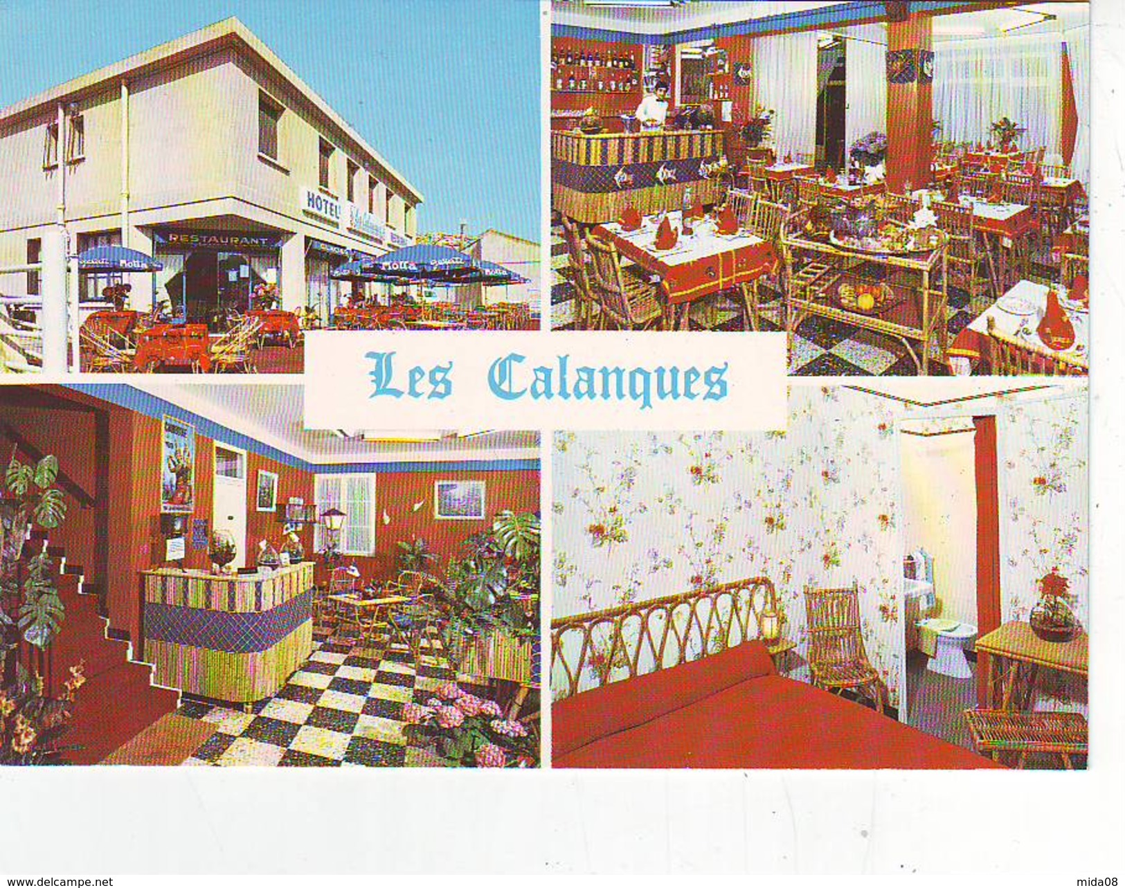 13. MARSEILLE . LES CALANQUES . HOTEL RESTAURANT AU SERVICE DE LA BONNE TABLE . AUX GOUDES - Hotels & Restaurants