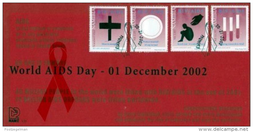 NAMIBIA, 2002, Mint F.D.C. Healthcare (aids), MI Nr. 3-35, F3662 - Namibië (1990- ...)