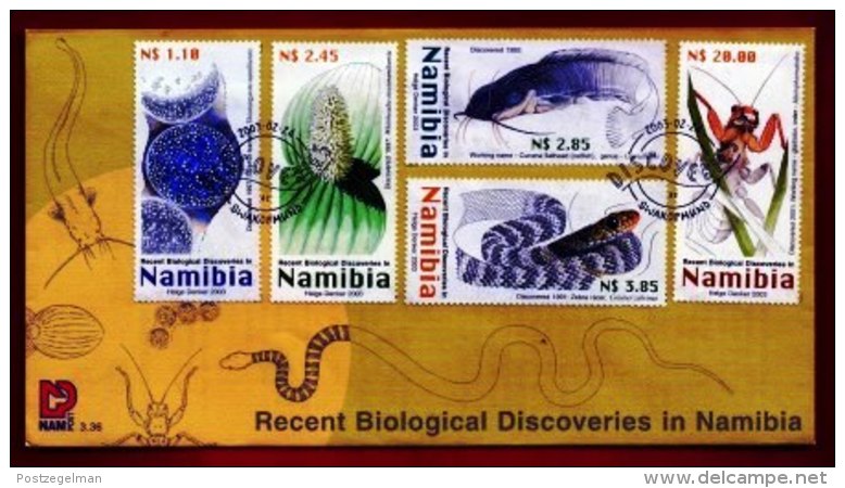 NAMIBIA, 2003, Mint F.D.C. Biological Discoveries, MI Nr. 3-36, F3661 - Namibia (1990- ...)