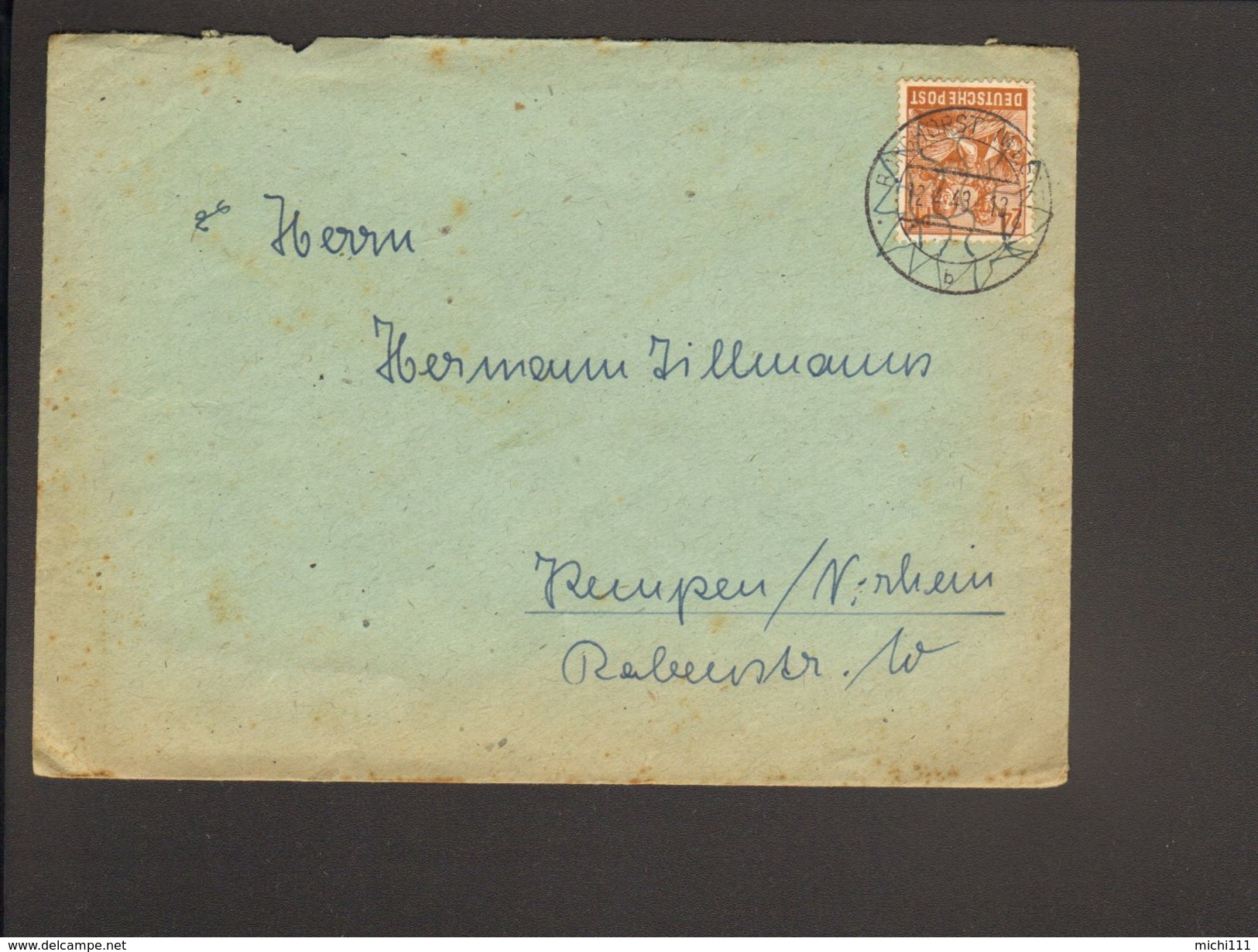Alli.Bes.24 Pfg.Arbeiter Auf Brief V.1948 Aus Borghorst - Other & Unclassified
