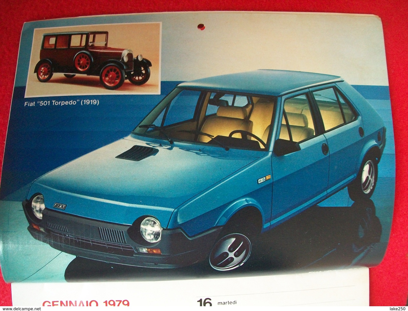 CALENDARIO AUTO Automobili QUATTRORUOTE 1979 FIAT BUGATTI MEREDES CITROENALFA ROMEO E ALTRI MARCHI - Grand Format : 1971-80