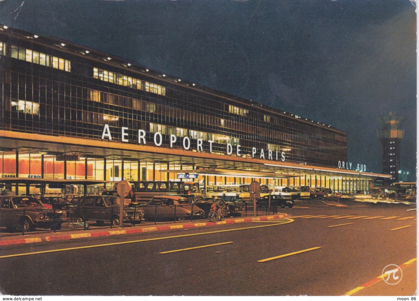 75 - PARIS - AÉROPORT DE PARIS ORLY - FAÇADE ILLUMINÉ DE L'AÉROGARE SUD - Aéroports De Paris
