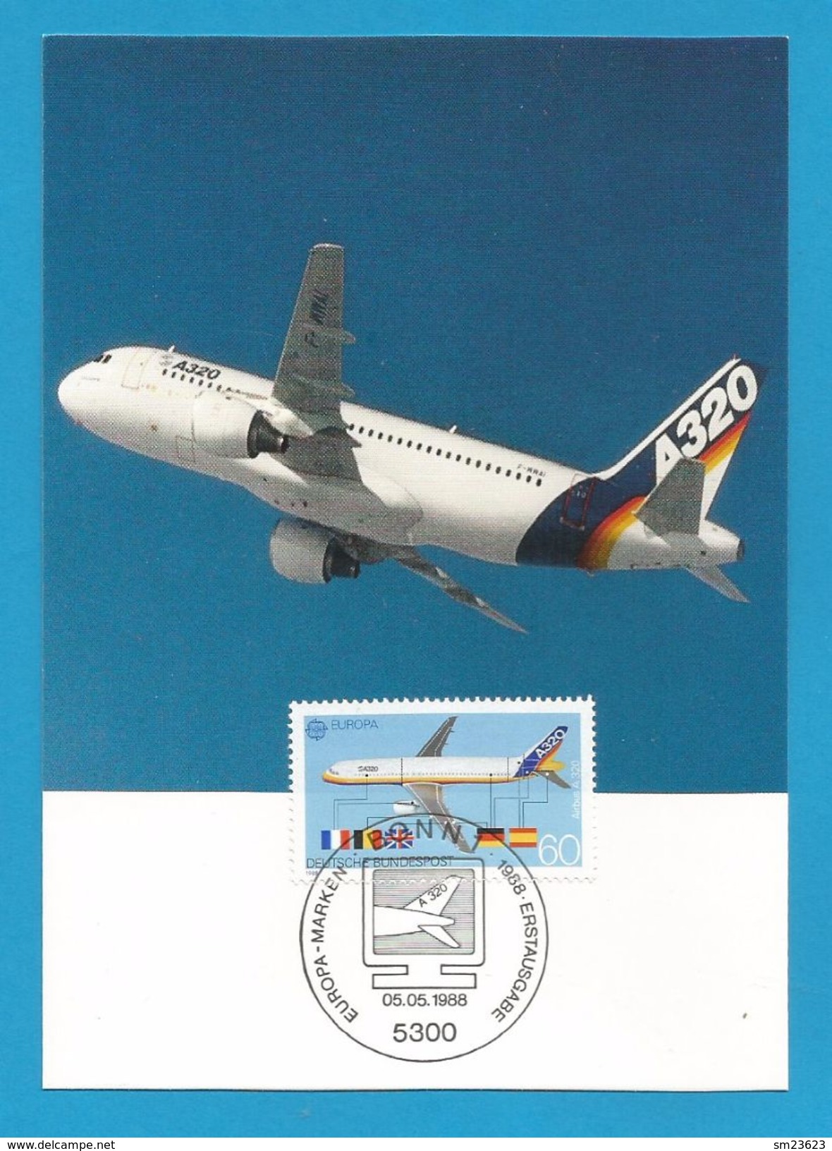 BRD 1988  Mi.Nr. 1367 , EUROPA - CEPT - Transport- Und Kommunikationsmittel - Maximum Card - Erstausgabe 05.05.1988 - 1988