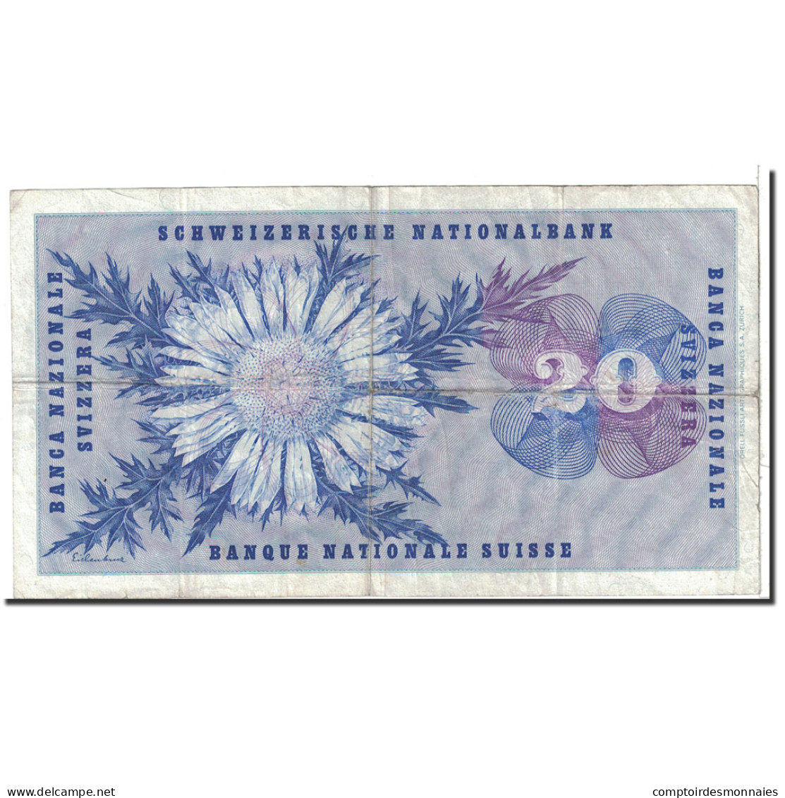 Billet, Suisse, 20 Franken, 1971, 1971-02-10, KM:46s, TB+ - Schweiz