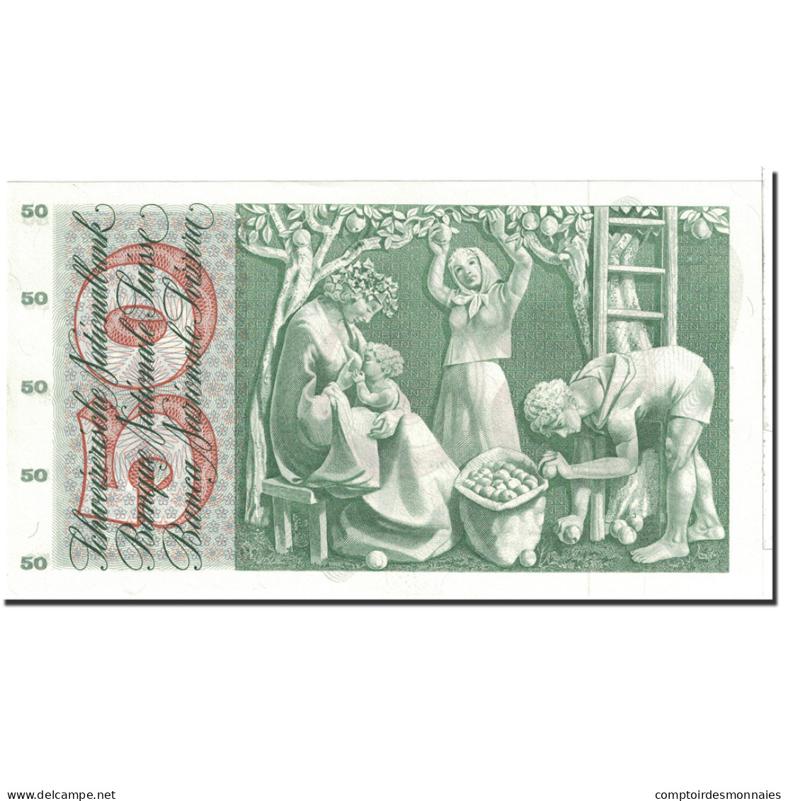 Billet, Suisse, 50 Franken, 1972, 1972-01-24, KM:48l, SPL - Suiza