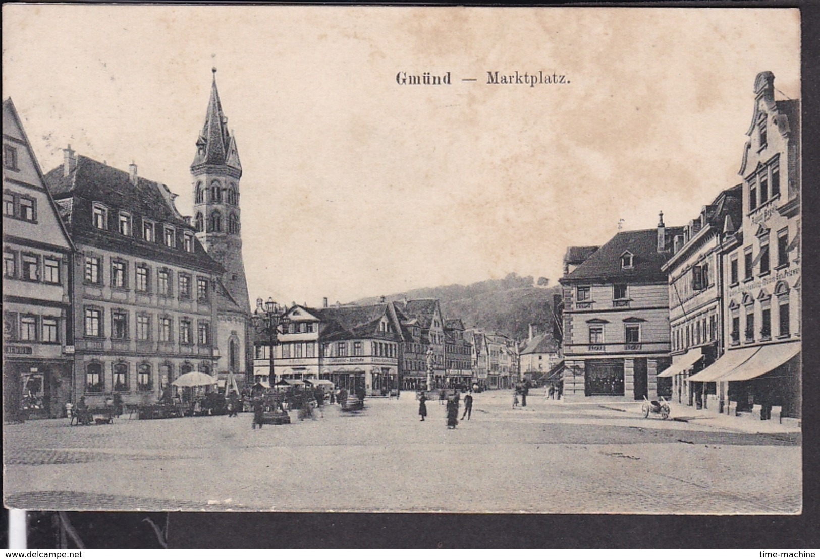 Schwäbisch Gmünd  Marktplatz Ca. 1910 - Schwaebisch Gmünd