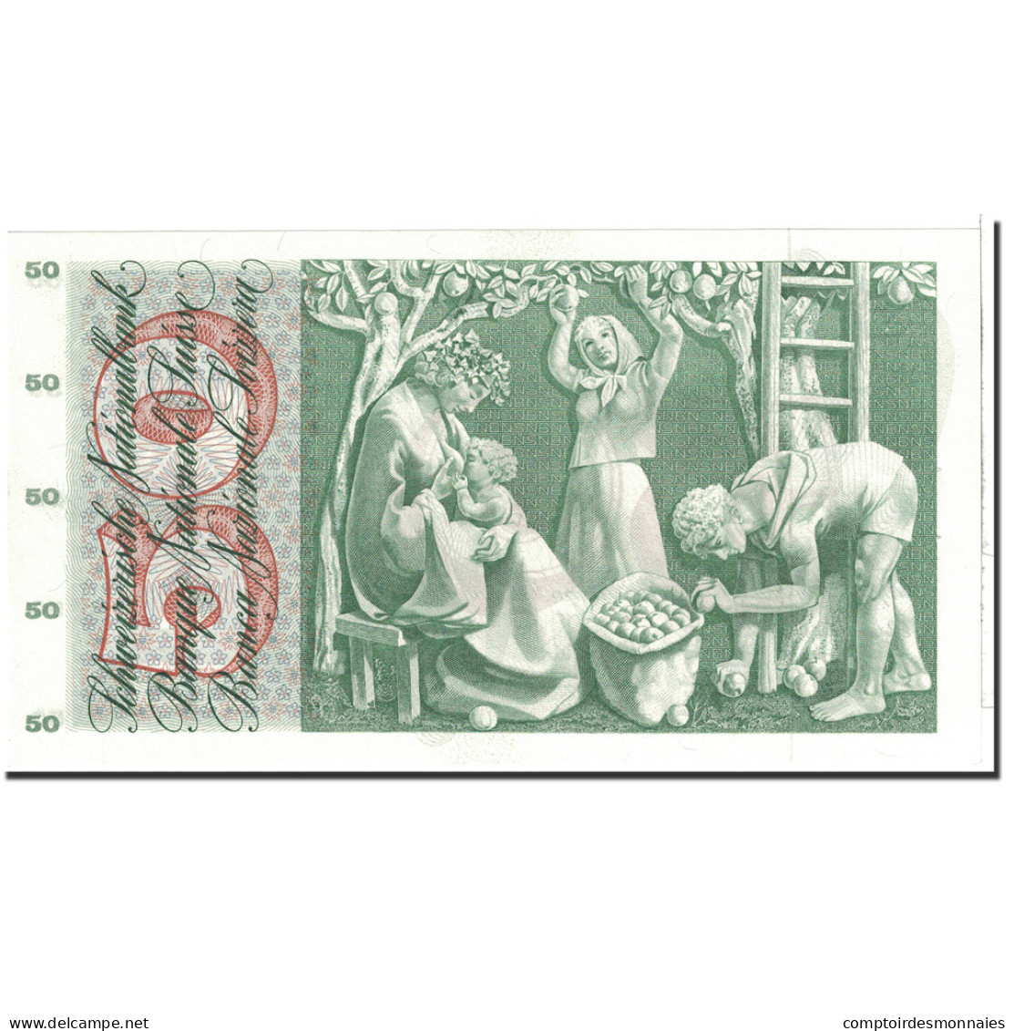 Billet, Suisse, 50 Franken, 1972, 1972-01-24, KM:48l, SPL - Suiza