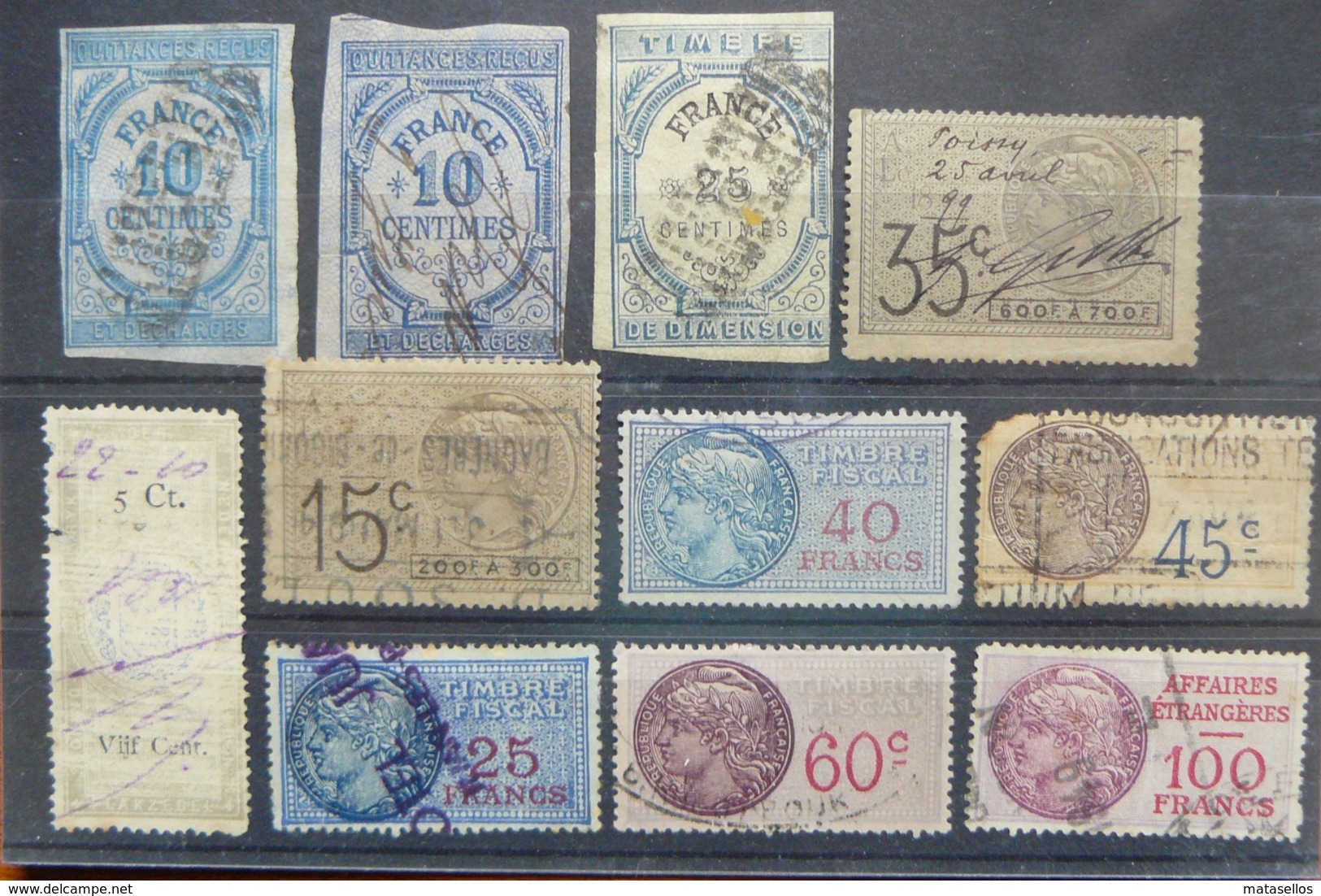 Stamps Of Francia - Estampillas Fiscales De Francia - Prosecutors Of France - Altri & Non Classificati