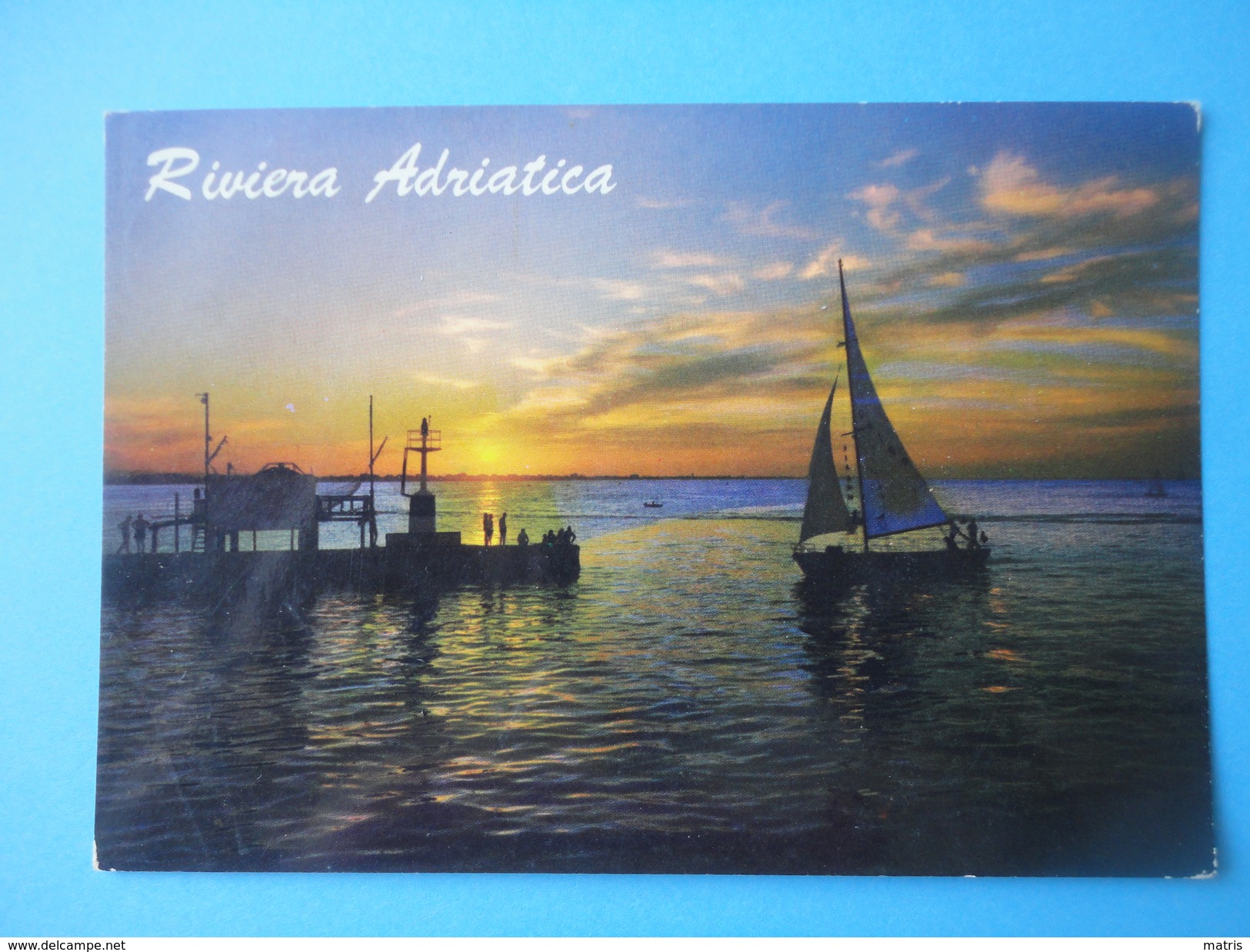 Riviera Adriatica - Controluce - Tramonto Barca E Molo - Halt Gegen Das Licht/Durchscheink.