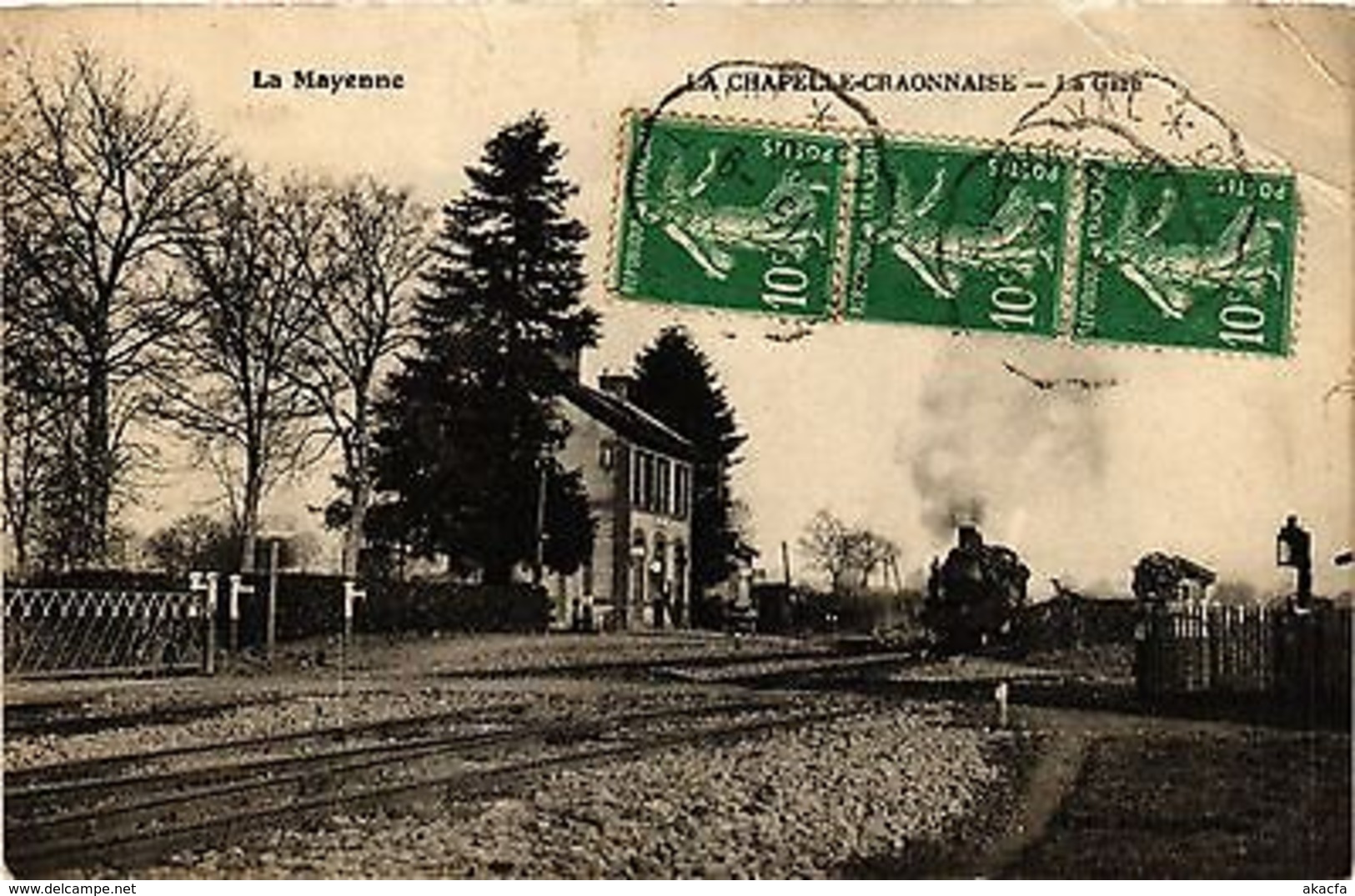 CPA La Mayenne-La Chapelle Craonnaise, La Gare (420579) - Autres & Non Classés