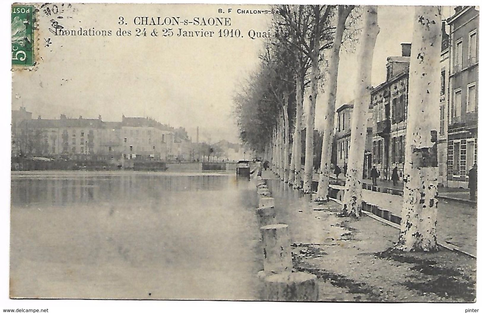 CHALON SUR SAONE - Inondations Des 24 Et 25 Janvier 1910 - Quai - Chalon Sur Saone