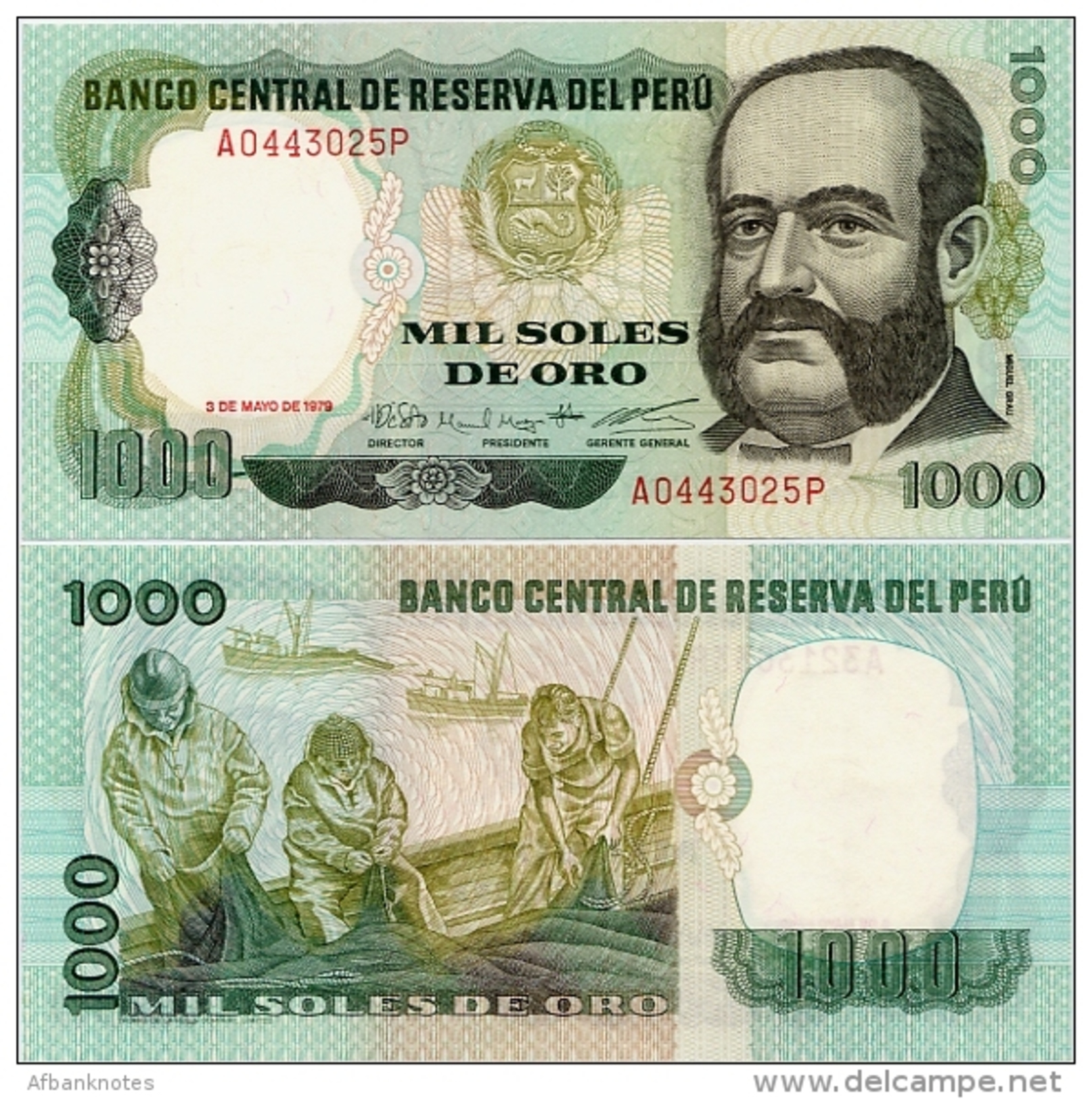 PERU       1000 Soles De Oro      P-118       3.5.1979       UNC - Pérou