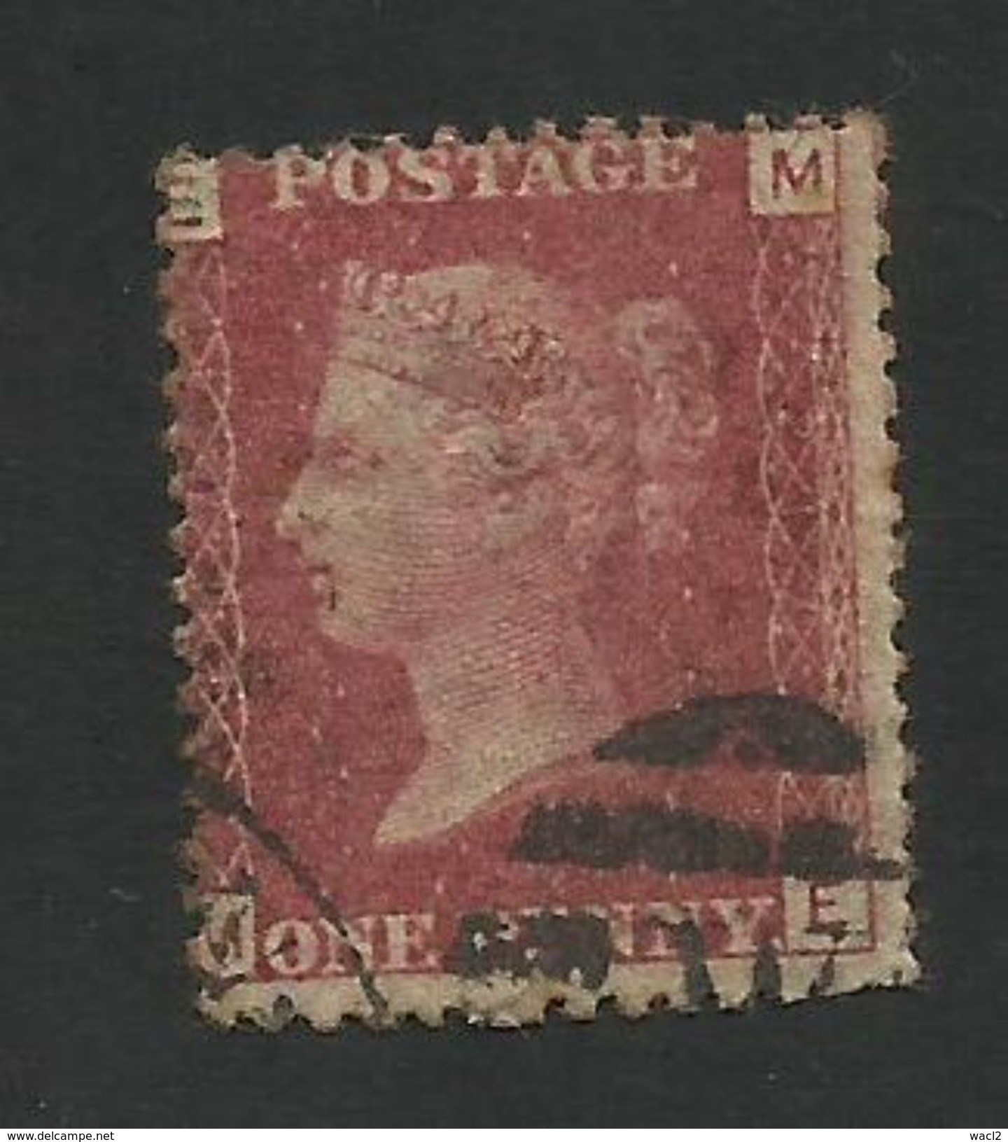 Great Britain - 1864 1d Red - GU - Plate # 217 - Scott # 33 - GB 155 - Used Stamps