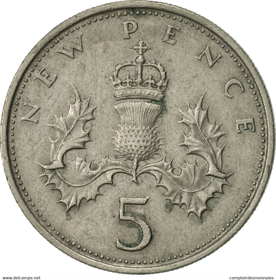 Monnaie, Grande-Bretagne, Elizabeth II, 5 New Pence, 1970, TTB, Copper-nickel - Autres & Non Classés