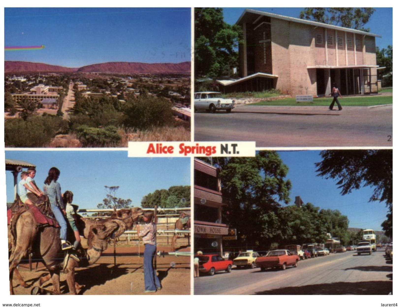 (996) Australia - (with Stamp At Back Of Postcard) -  NT - Alice Springs - Alice Springs