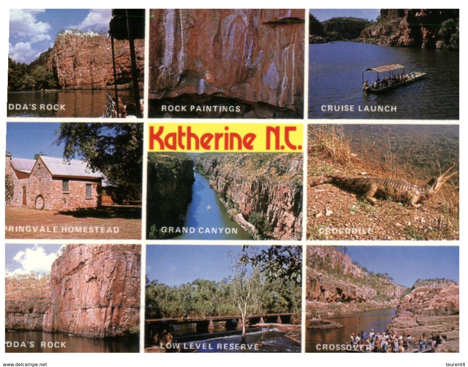 (996) Australia - (with Stamp At Back Of Postcard) -  NT - Katherine - Katherine